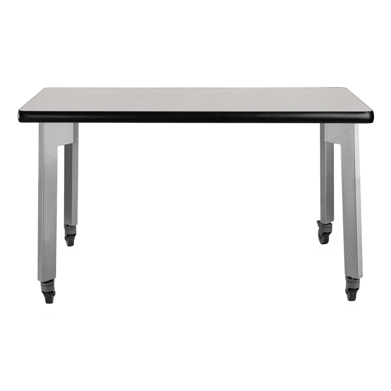 Titan Mobile Table, 30" x 48", Standard High Pressure Laminate Top with Particleboard Core and T-Mold Edge