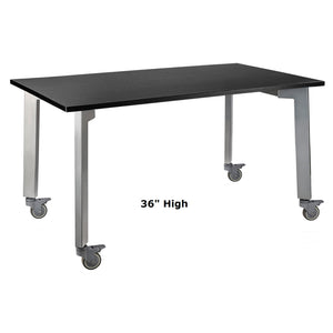 Titan Mobile Table, 36" x 84", Trespa Top