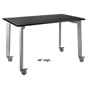 Titan Mobile Table, 42" x 96", Phenolic Top
