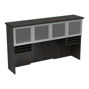 Tuxedo 72" Hutch with Glass Doors, 72" W x 16" D x 42" H