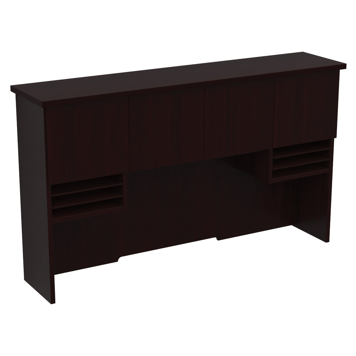 Tuxedo 72" Hutch with Wood Doors, 72" W x 16" D x 42" H,