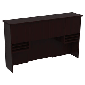 Tuxedo 72" Hutch with Wood Doors, 72" W x 16" D x 42" H,