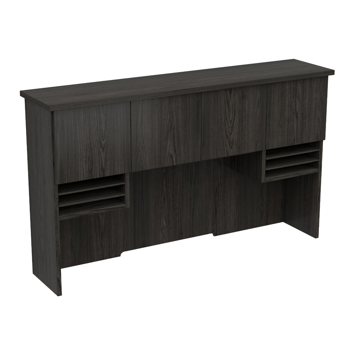 Tuxedo 72" Hutch with Wood Doors, 72" W x 16" D x 42" H,