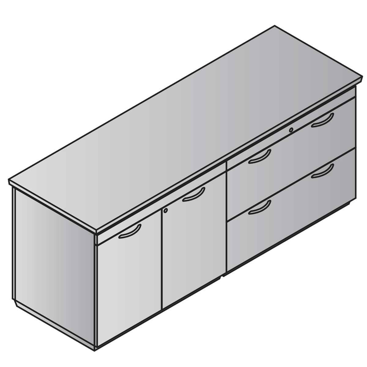 Tuxedo Lateral File/Storage Credenza, 72" x 24"