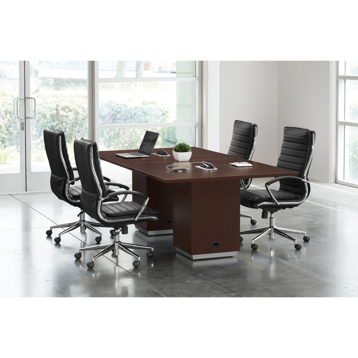 Tuxedo Rectangular Table, 96" x 48", Matching Top and Base
