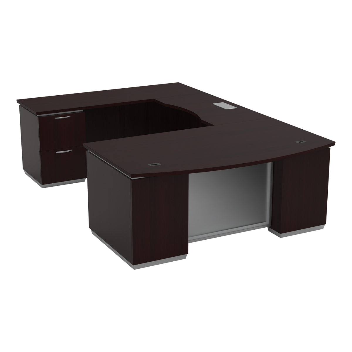 Tuxedo U-Shape with Bridge on Left, 72" x 114"