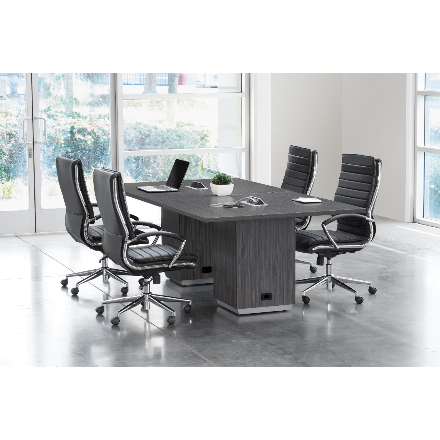 Tuxedo Rectangular Table, 96" x 48", Matching Top and Base