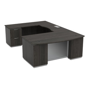 Tuxedo U-Shape with Bridge on Left, 72" x 114"