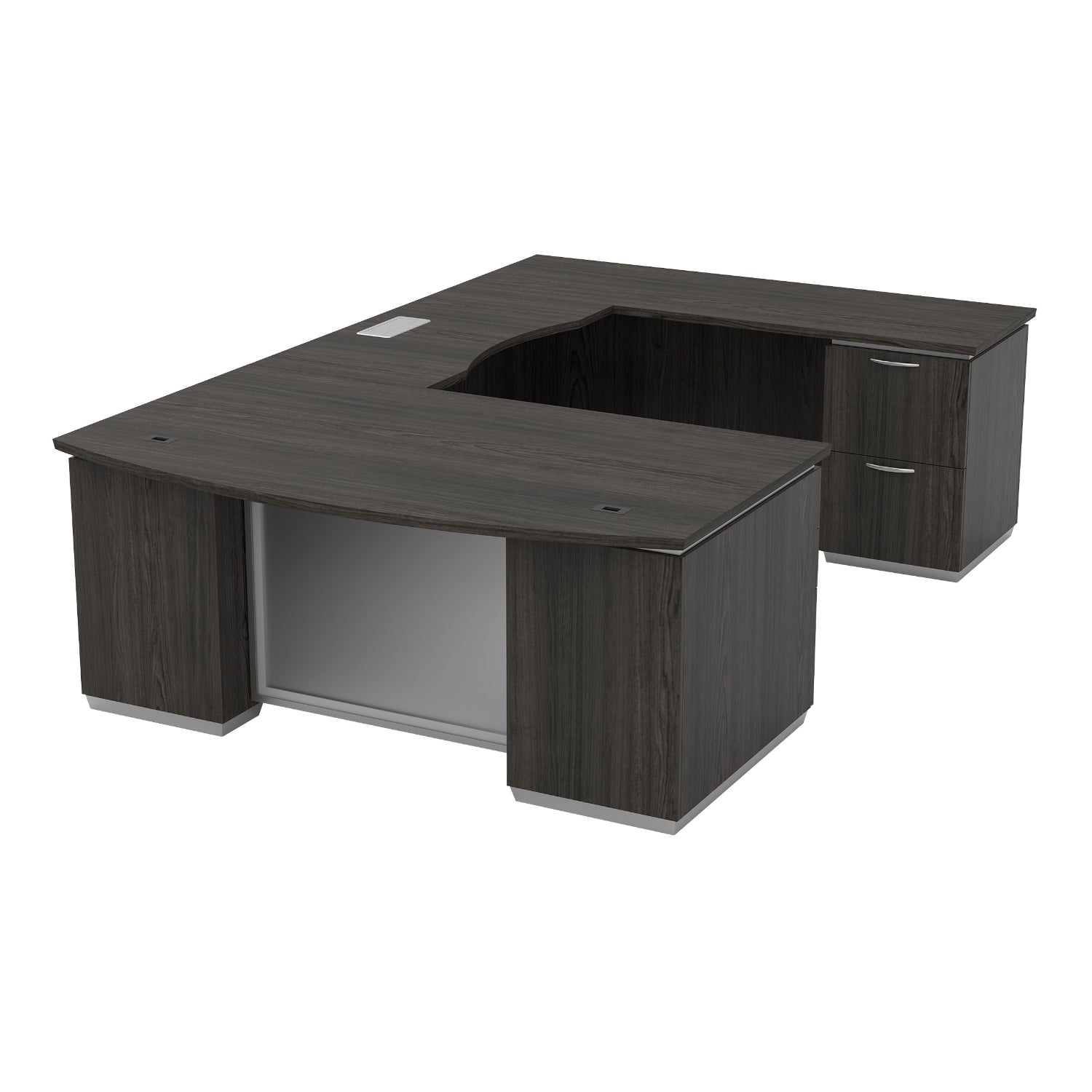 Tuxedo U-Shape with Bridge on Right, 72" x 114"