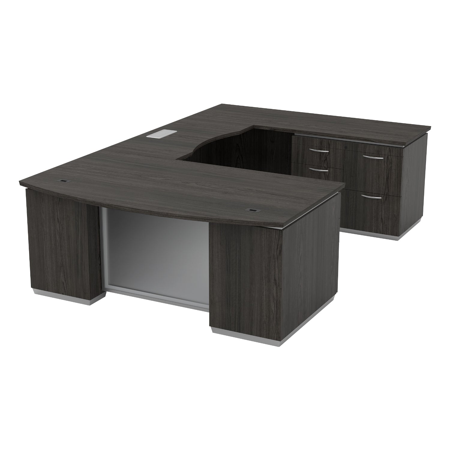 Tuxedo U-Shape with Right Bridge and Multi-File Pedestal