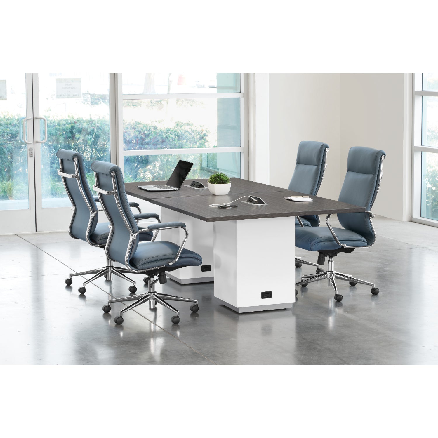 Tuxedo Rectangular Table, 96" x 48", 2-Color Combination