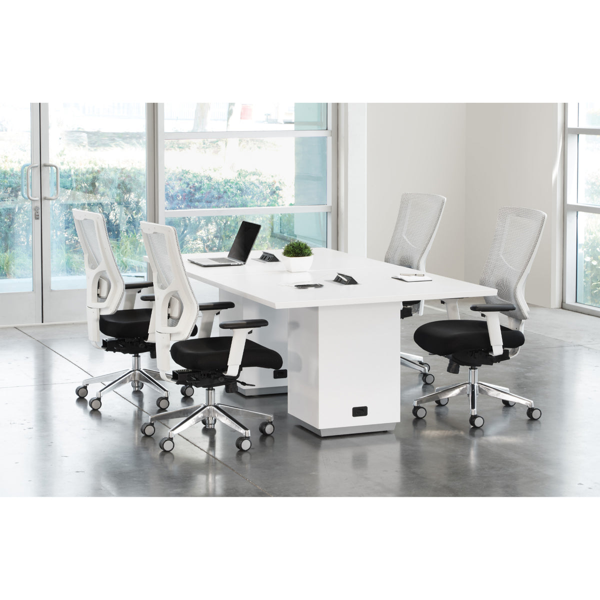 Tuxedo Rectangular Table, 96" x 48", Matching Top and Base