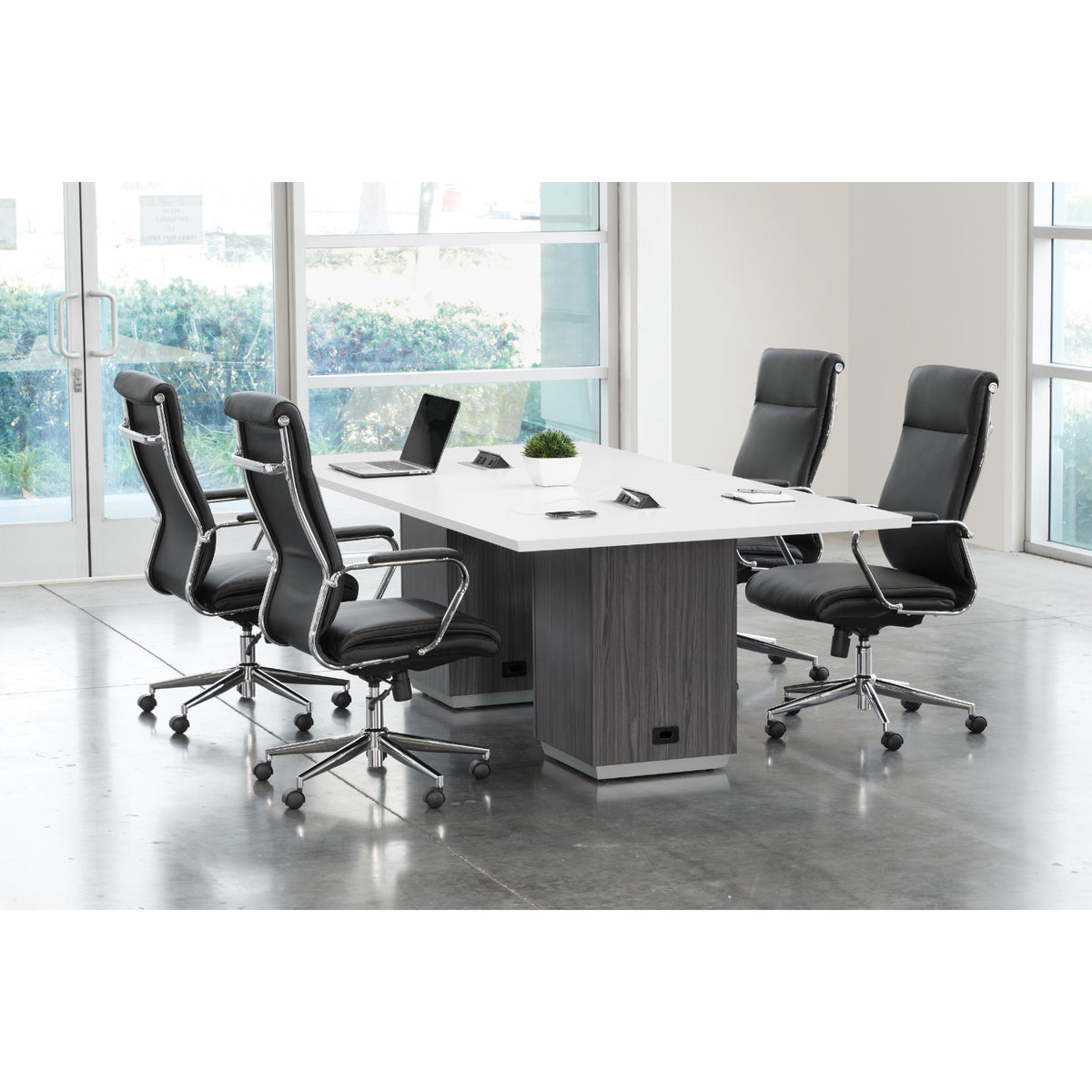 Tuxedo Rectangular Table, 96" x 48", 2-Color Combination