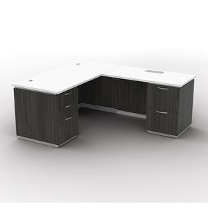 Tuxedo L-Shape with Right Return, 66" x 78"