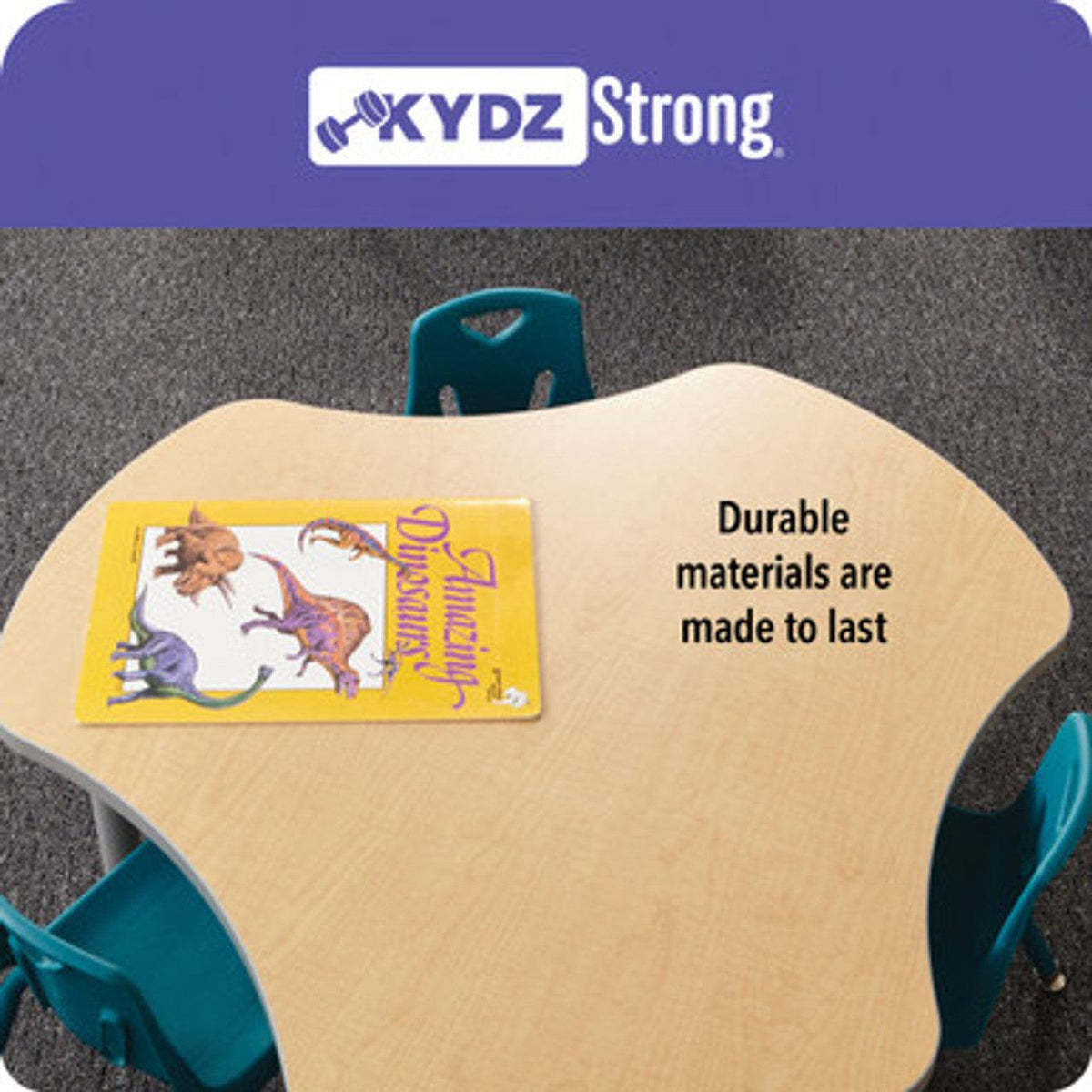 Jonti-Craft® Adjustable Building Table, Preschool Brick Compatible, Adjusts 15"-24"H