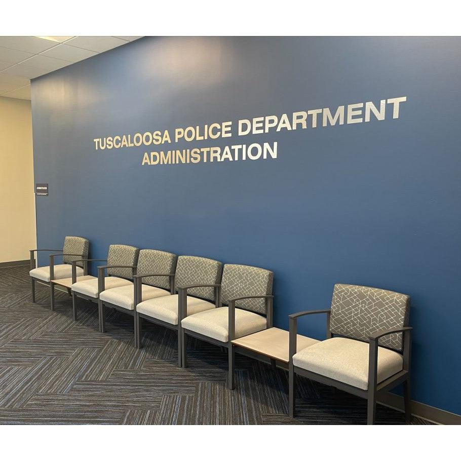 Amherst Steel Collection Reception Seating, 2 Seat Bench, Healthcare Vinyl Upholstery, FREE SHIPPING