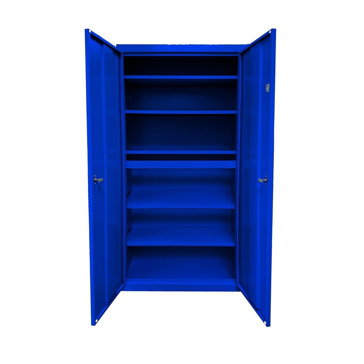 Herculite Heavy Duty Metal All-Adjustable 5-Shelf Storage Cabinet, 24" W x 18" D x 72" H