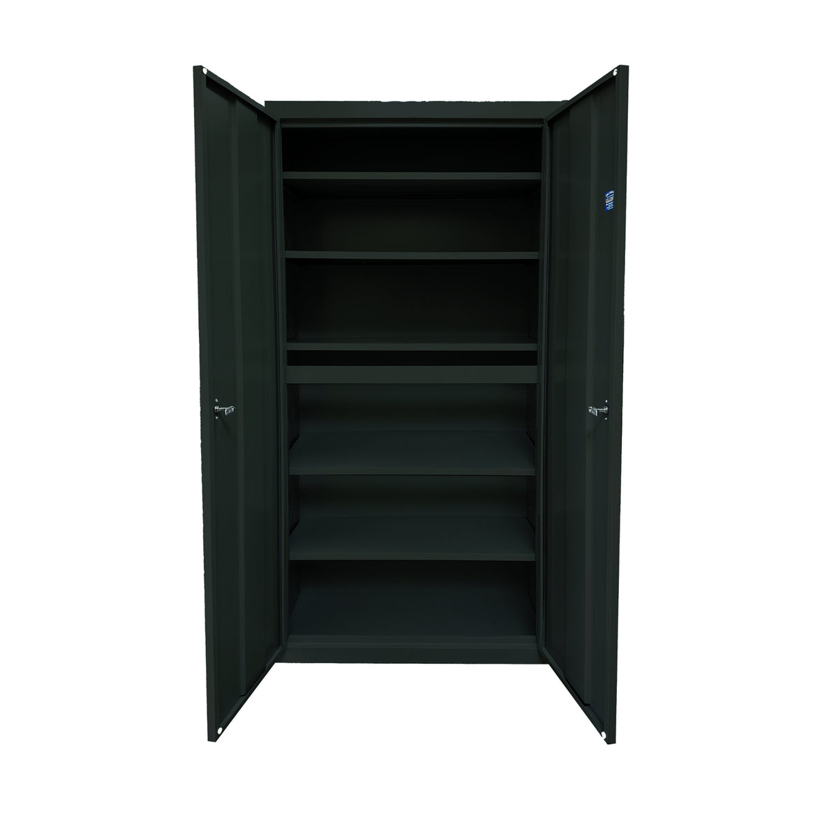 Herculite Heavy Duty Metal All-Adjustable 5-Shelf Storage Cabinet, 36" W x 18" D x 72" H
