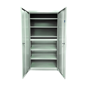 Herculite Heavy Duty Metal All-Adjustable 5-Shelf Storage Cabinet, 30" W x 18" D x 72" H