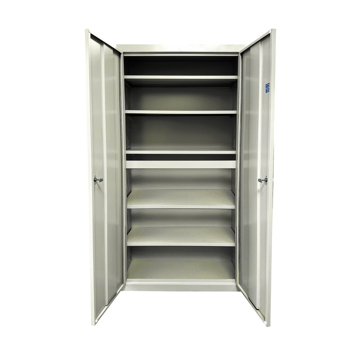 Herculite Heavy Duty Metal All-Adjustable 5-Shelf Storage Cabinet, 24" W x 18" D x 72" H