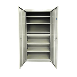 Herculite Heavy Duty Metal All-Adjustable 5-Shelf Storage Cabinet, 36" W x 18" D x 72" H