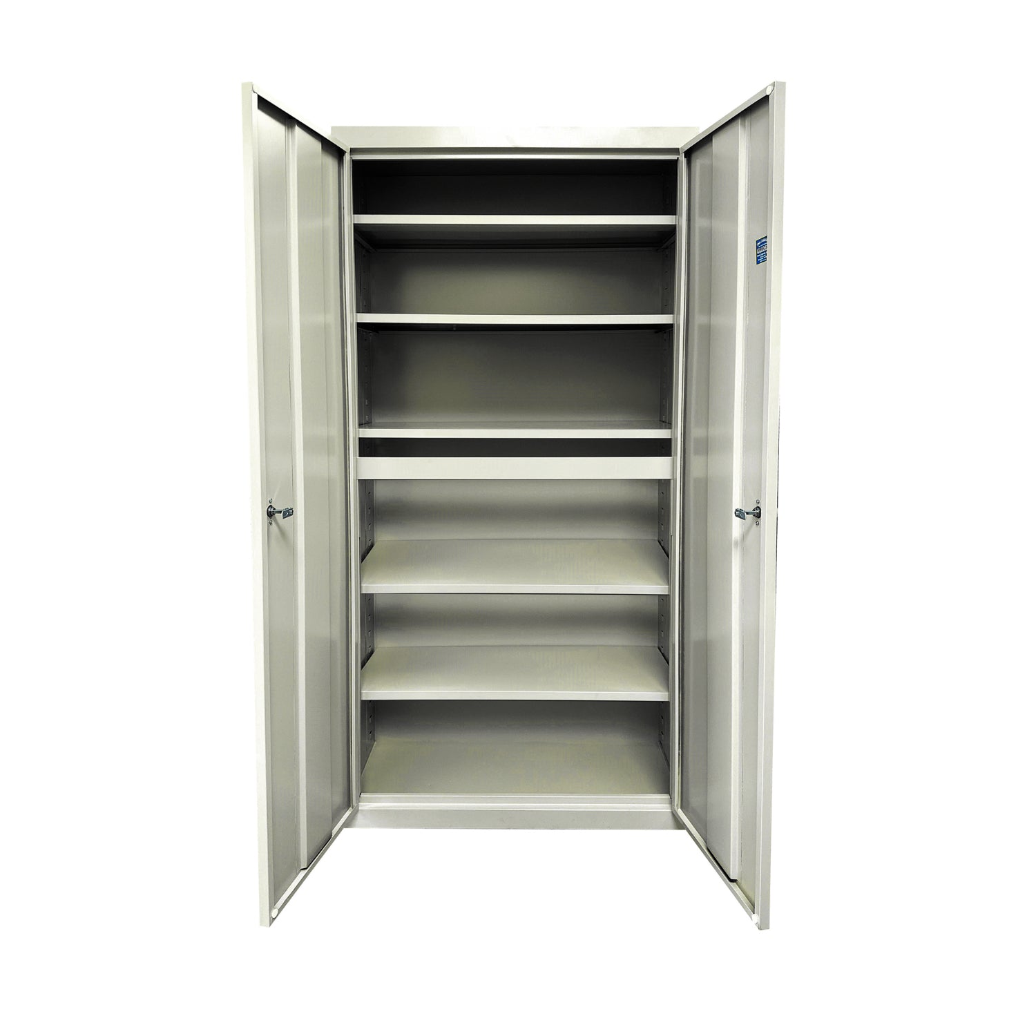 Herculite Heavy Duty Metal All-Adjustable 5-Shelf Storage Cabinet, 36" W x 28" D x 78" H