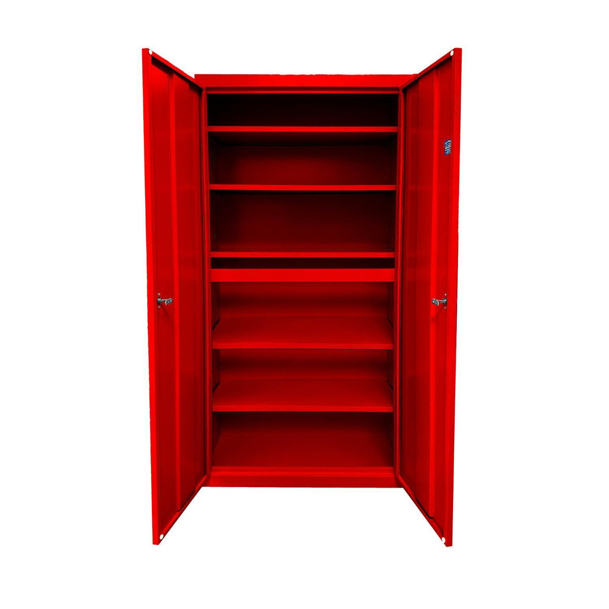Herculite Heavy Duty Metal All-Adjustable 5-Shelf Storage Cabinet, 30" W x 18" D x 72" H