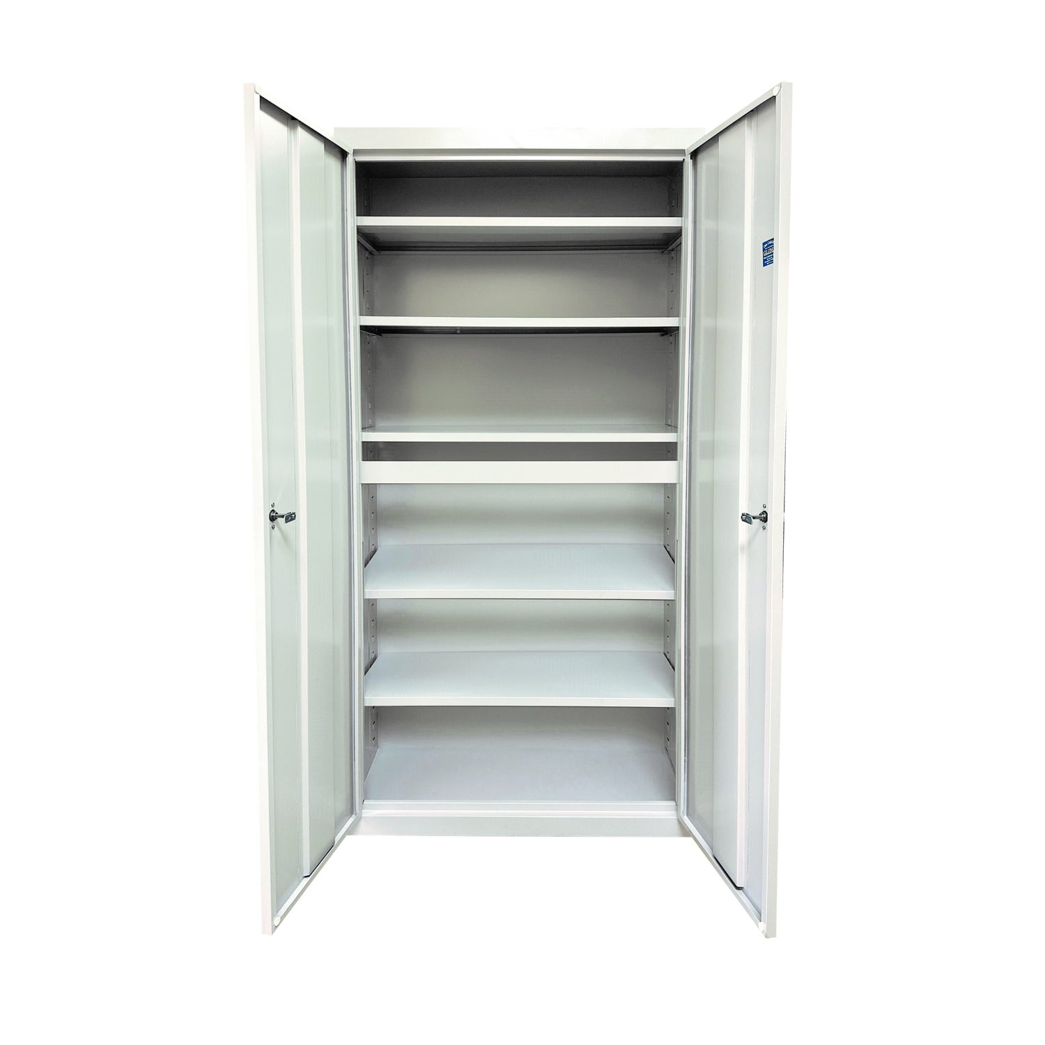 Herculite Heavy Duty Metal All-Adjustable 5-Shelf Storage Cabinet, 36" W x 24" D x 72" H