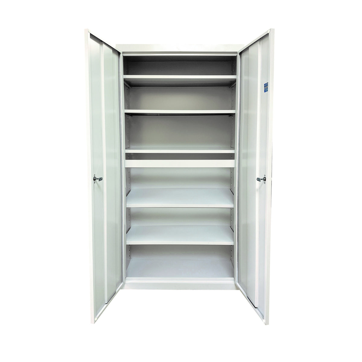 Herculite Heavy Duty Metal All-Adjustable 5-Shelf Storage Cabinet, 36" W x 18" D x 72" H