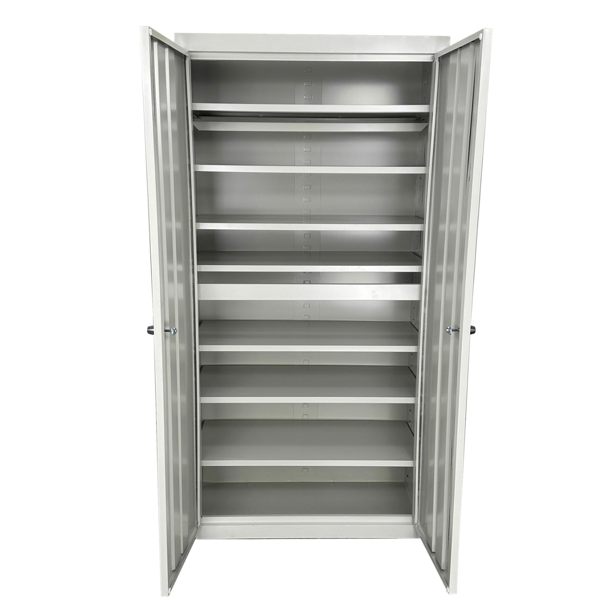Herculite Premium Metal All-Adjustable 7-Shelf Storage Cabinet, 36" W x 18" D x 72" H