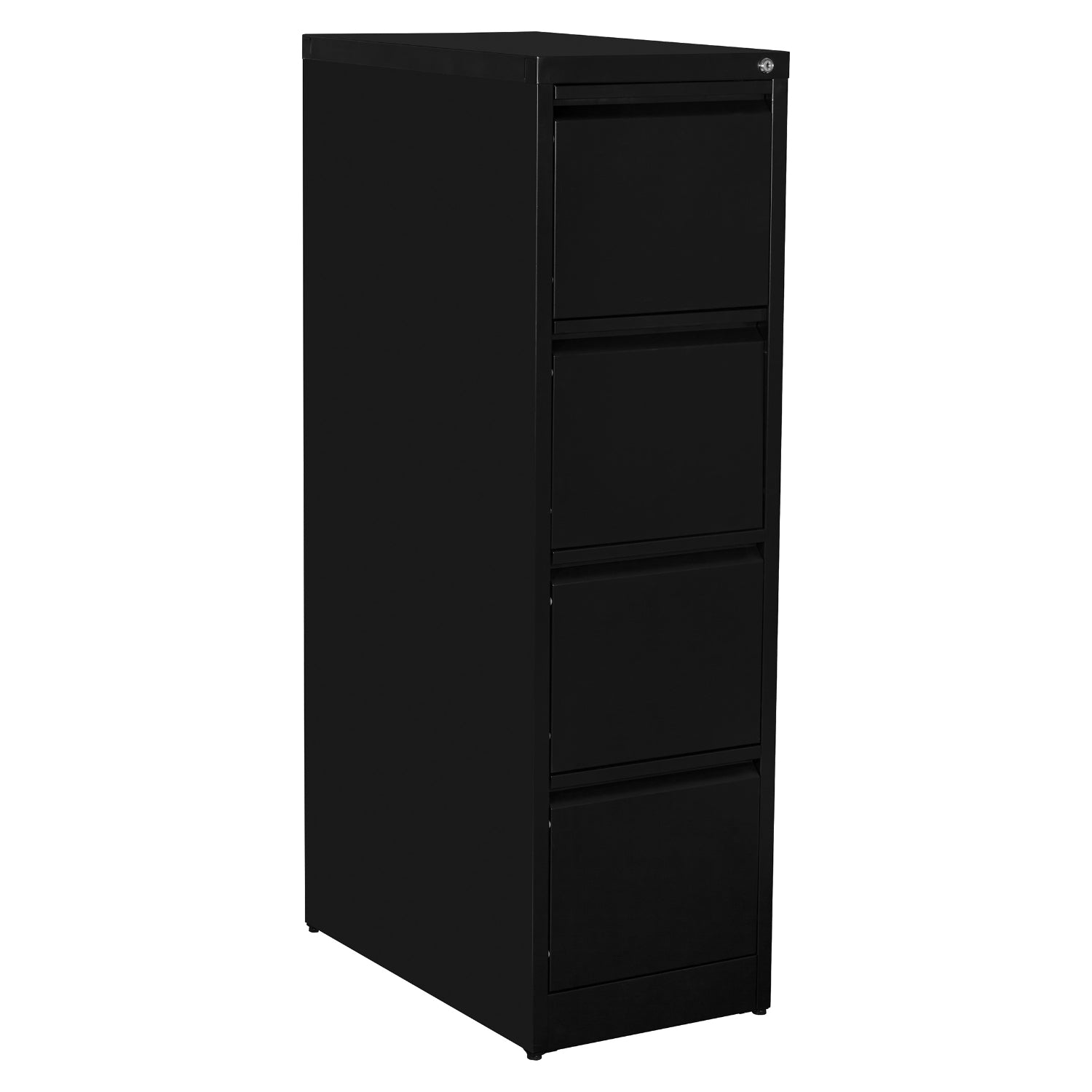 4-Drawer Metal Vertical File, Letter Width