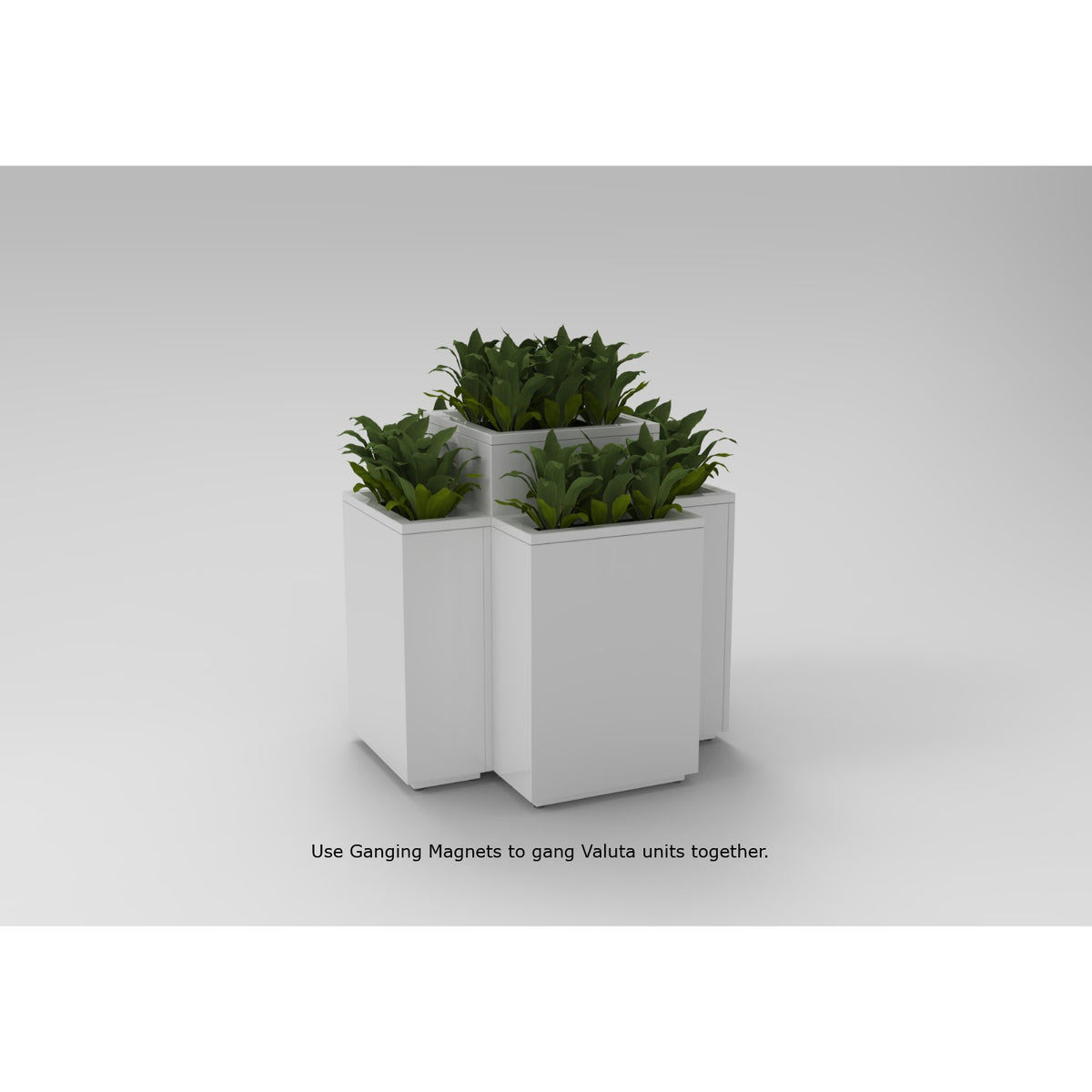 Set of 2 Ganging Magnets for Valuta Waste Receptacles and Planters