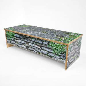 Nature View Stone Wall Bench, 10" H