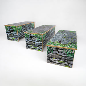 Nature View Stone Wall Bench, 10" H