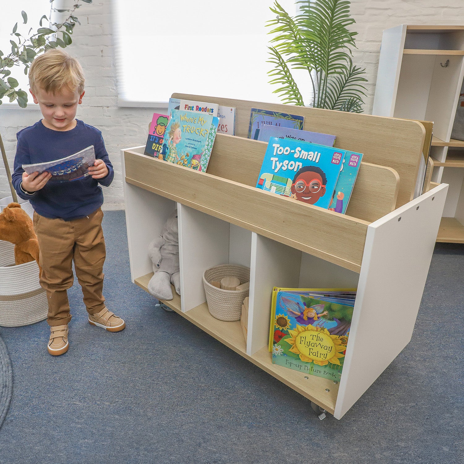 elevatED™ Mobile Book Storage Island