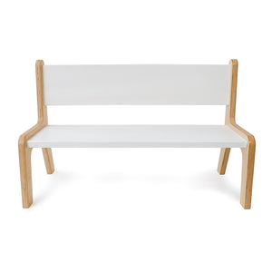 Whitney Plus White Bench, 10" H