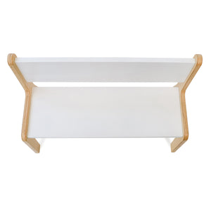 Whitney Plus White Bench, 10" H