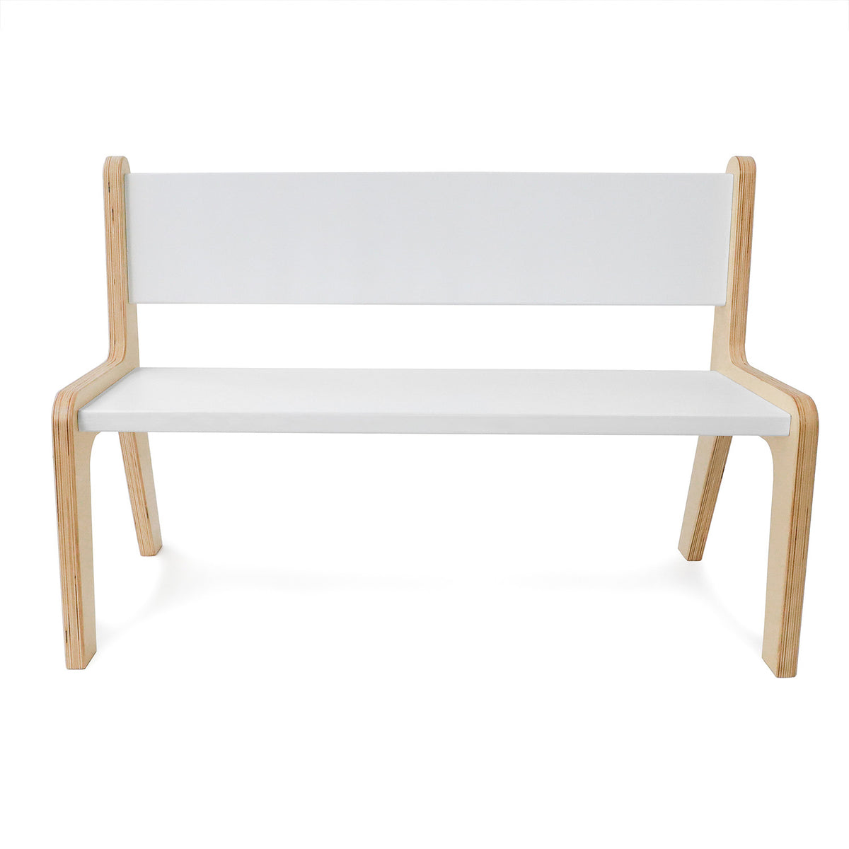 Whitney Plus White Bench, 12" H