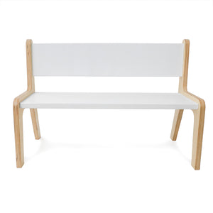 Whitney Plus White Bench, 12" H