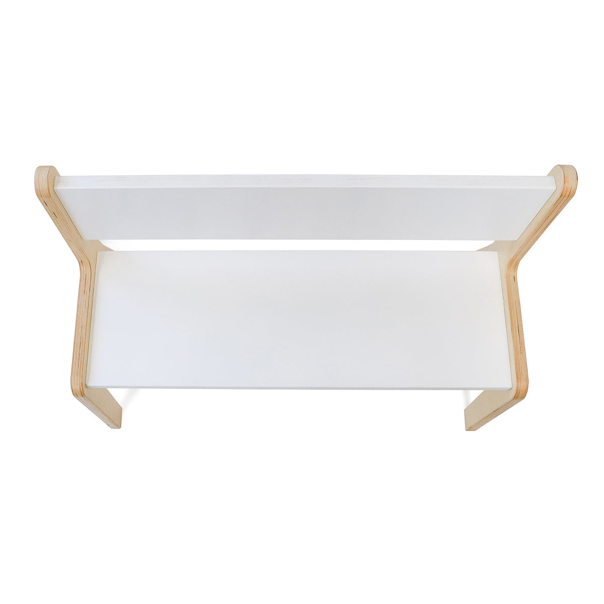 Whitney Plus White Bench, 12" H