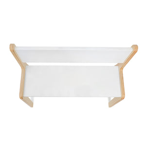 Whitney Plus White Bench, 14" H