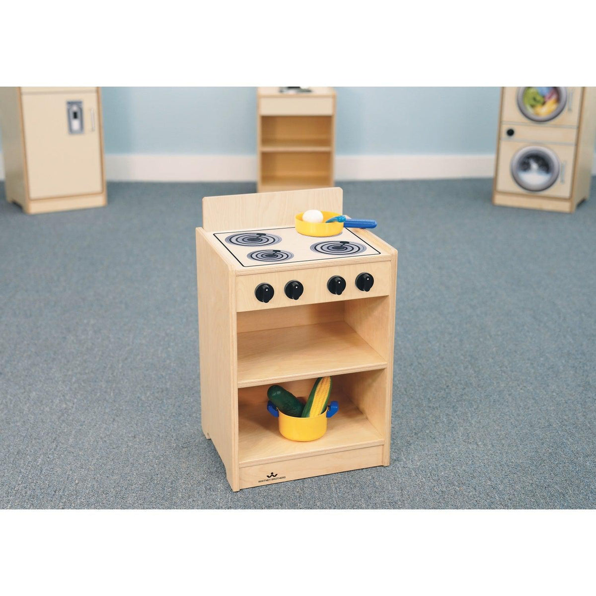 Let's Play Toddler Stove, Natural Finish