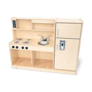 Let's Play Toddler Kitchen Combo, Natural Finish