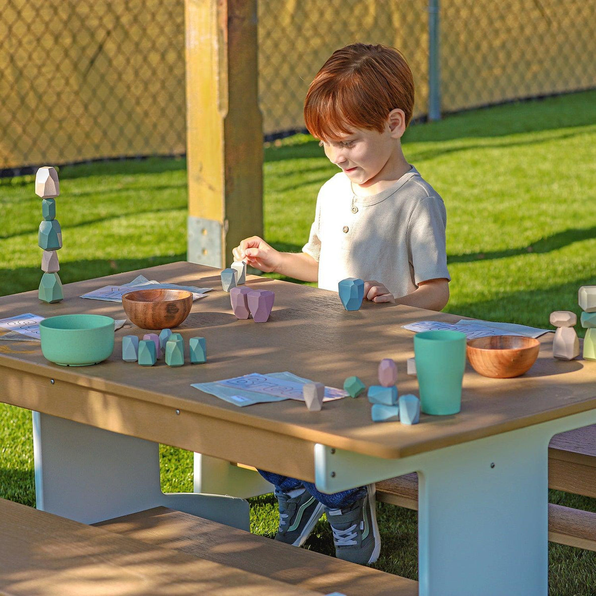 outdoorED™ Activity Table and Two Benches Set
