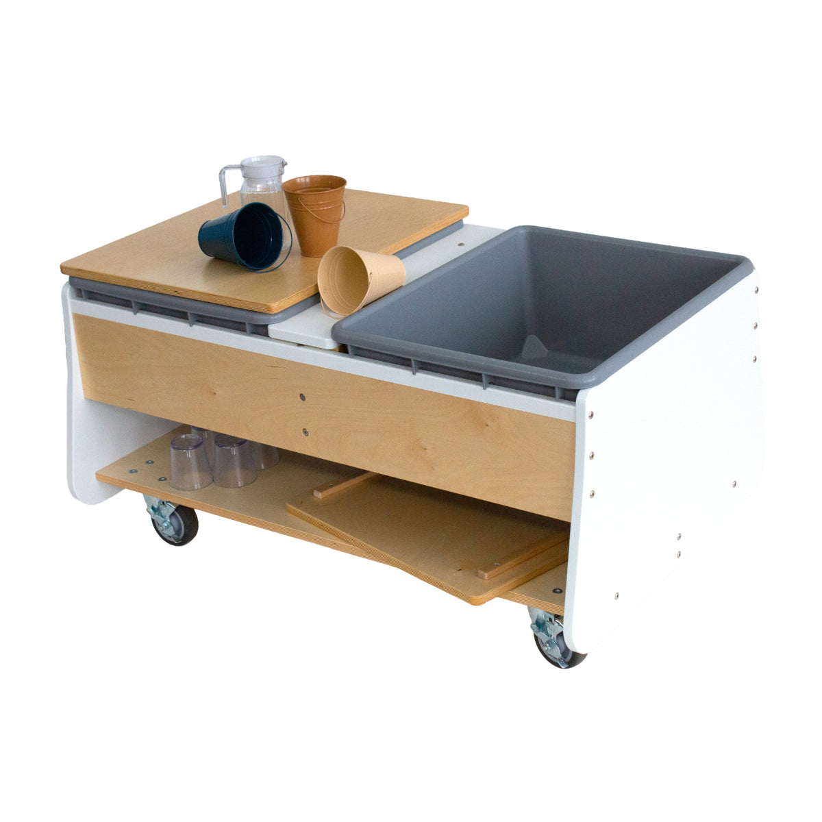 Mobile Two Tub Sand And Water Table
