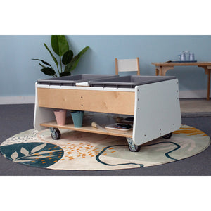 Mobile Two Tub Sand And Water Table