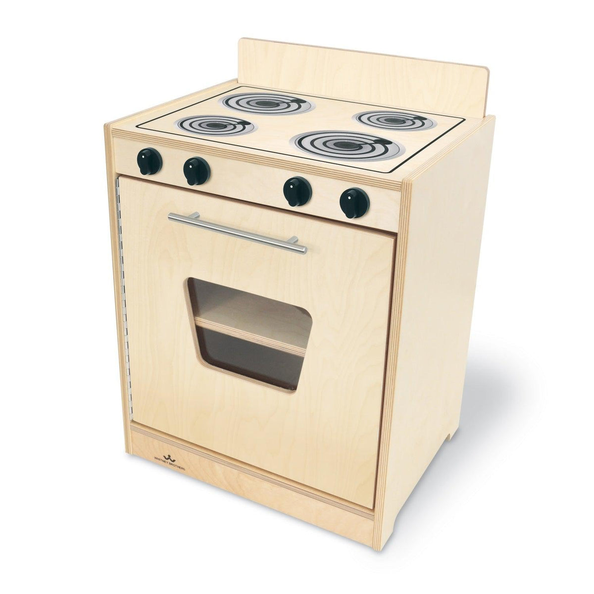 Contemporary Kitchen Stove, Natural Finish