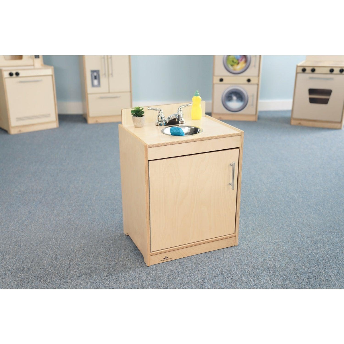 Contemporary Kitchen Sink, Natural Finish