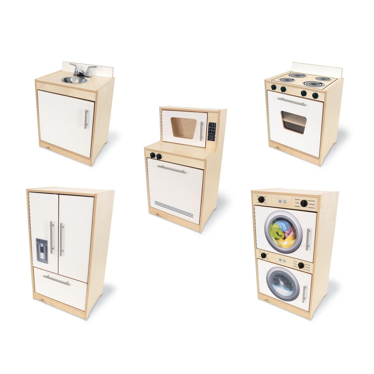 Contemporary Kitchen Ensemble, Natural/White