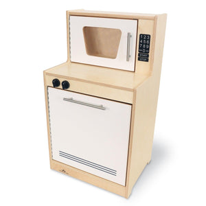 Contemporary Kitchen Microwave and Dishwasher, Natural/White
